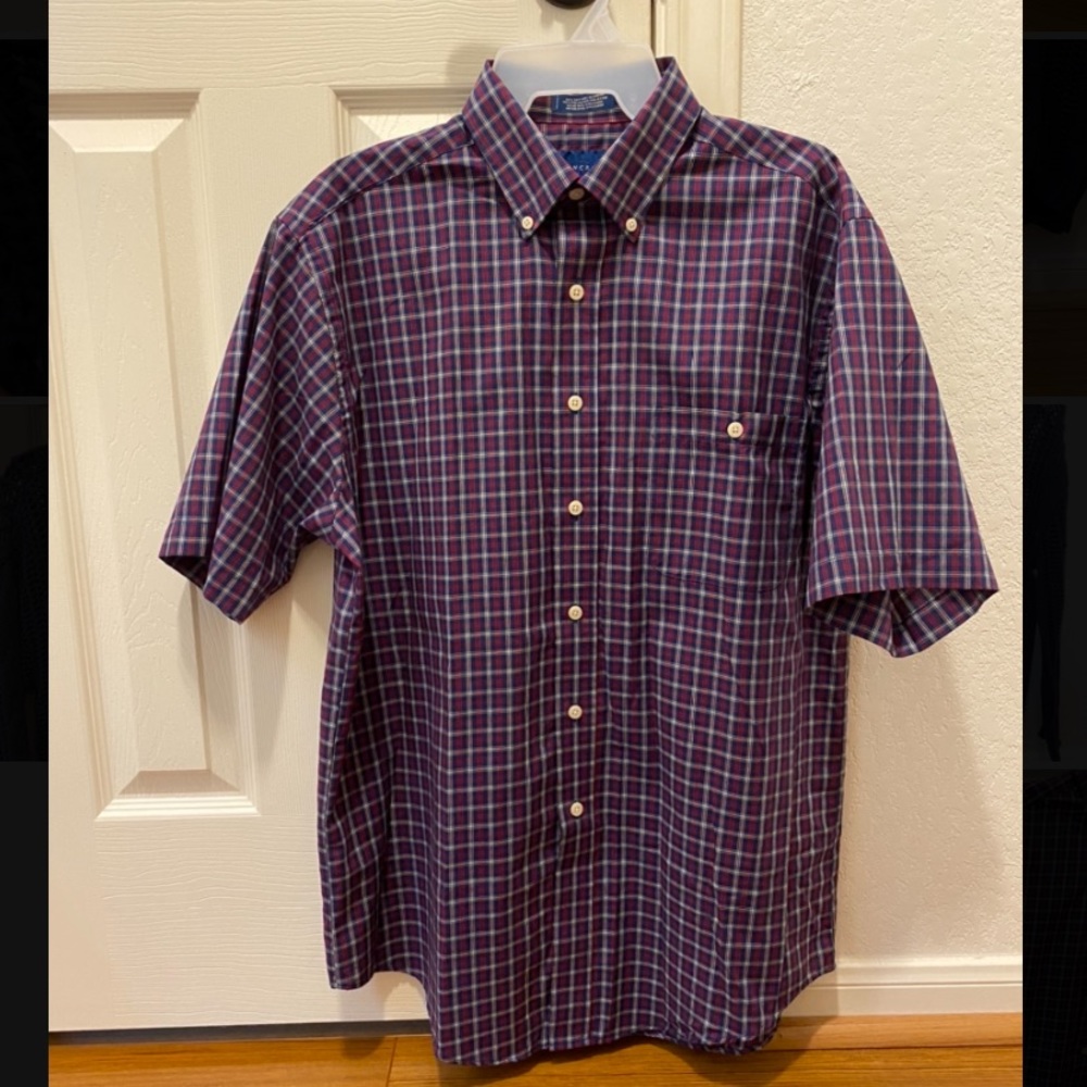 Red/White/Blue Button-Down Shirt